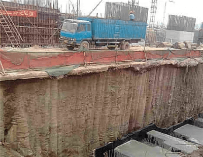 High-pressure jet grouting pile