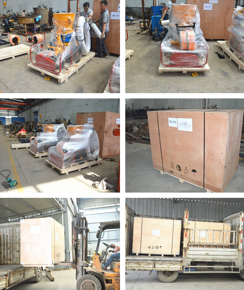 delivery pictures of gunite machine