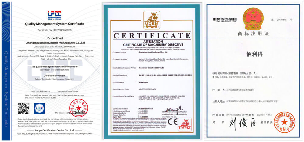 ISO CE patent Leadcrete Equipment