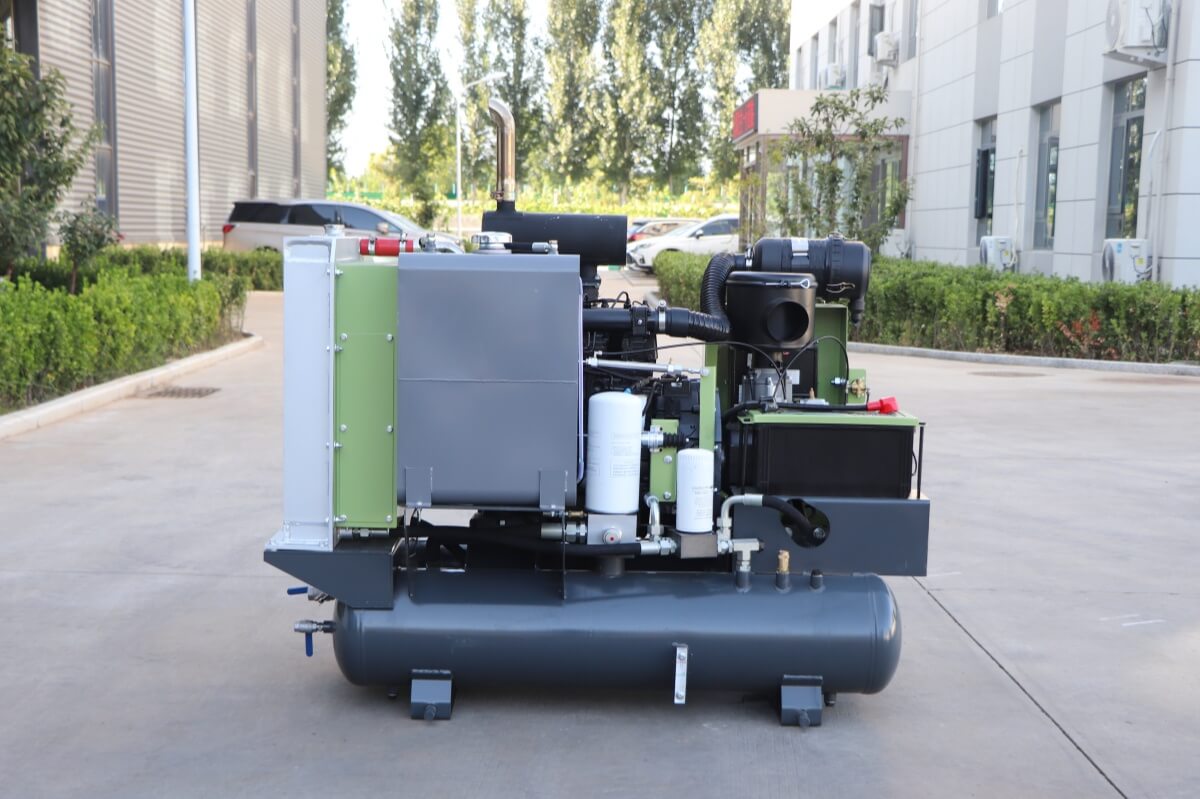 compact diesel air compressor