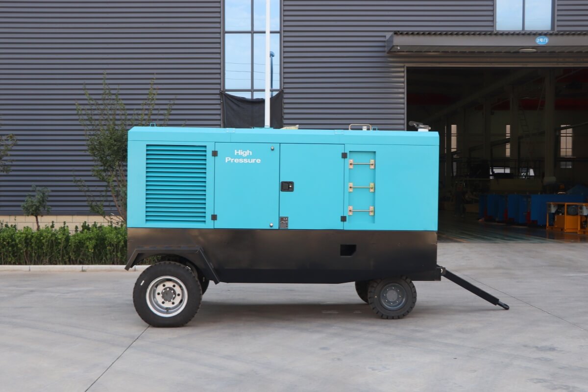 diesel air compressor for abrasive blasting