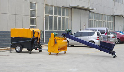 Lightweight concrete brick machine