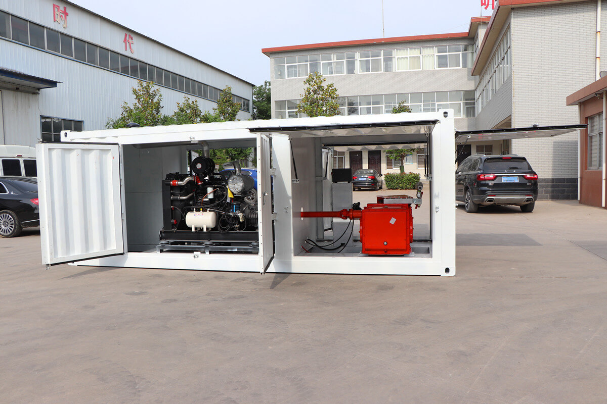 container type high-pressure cement grout pump