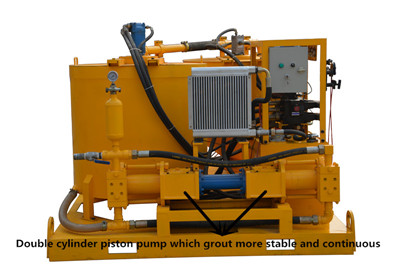 double cyliner piston grout pump