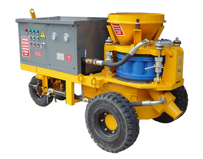 wet mix shotcrete machine application