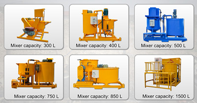 High speed shear agitating mixer in grouting works