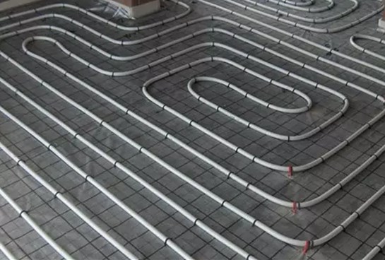 foam concrete in floor heating