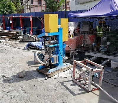 foundation treatment project grouting pump