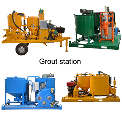 LEC grout station