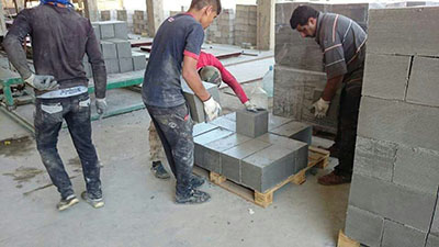 concrete CLC brick machine