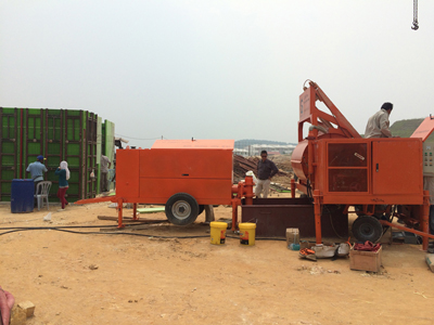 foam concrete machine for cast-in-situ