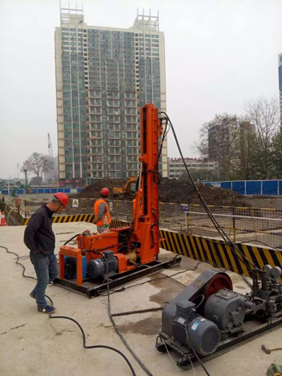 grouting work drilling equipment