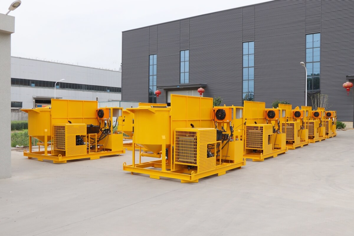 Colloidal cement slurry grout mixer