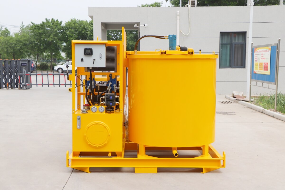 diesel cement grout mixer with agitator