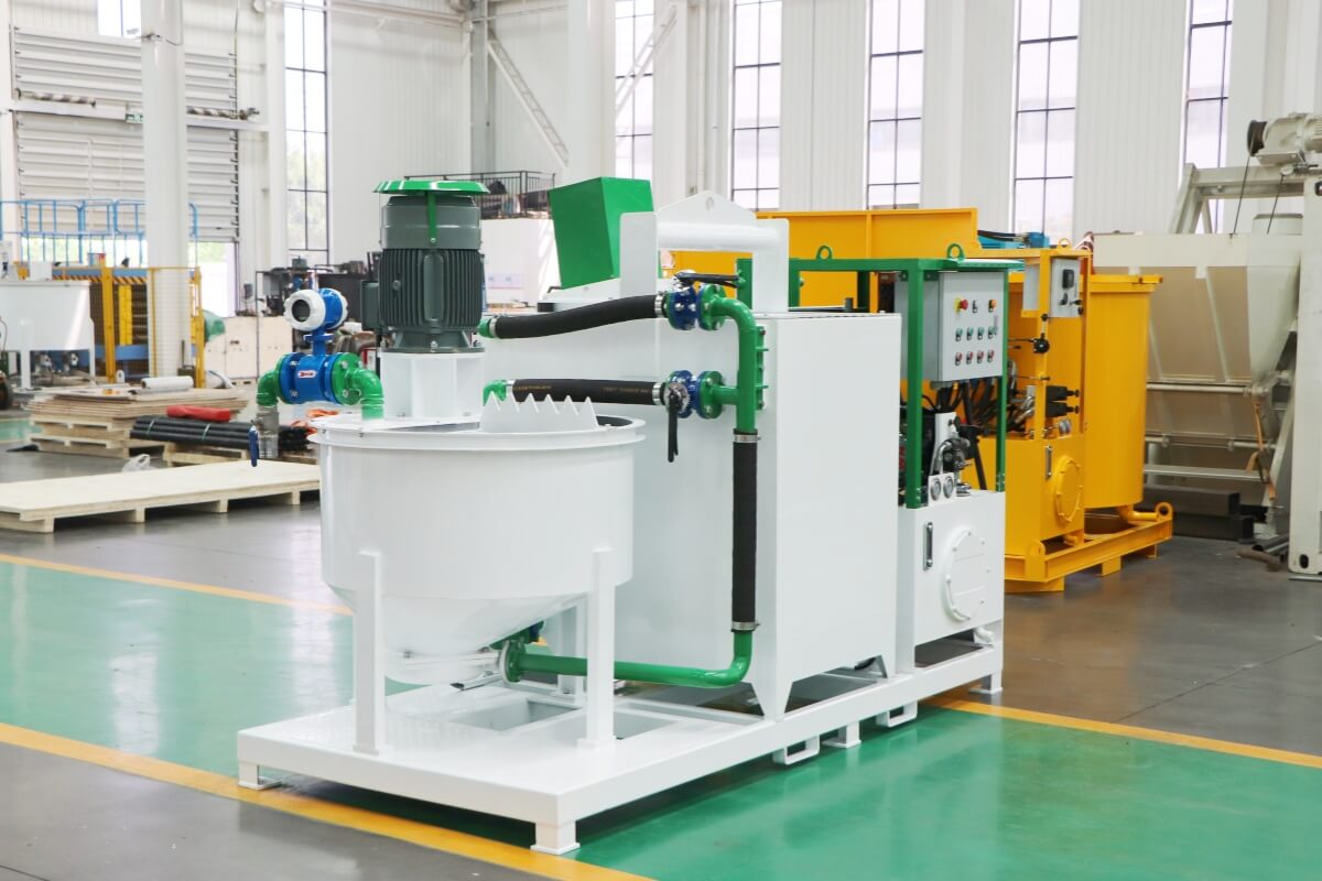bentonite grout plant system for tunnel construction