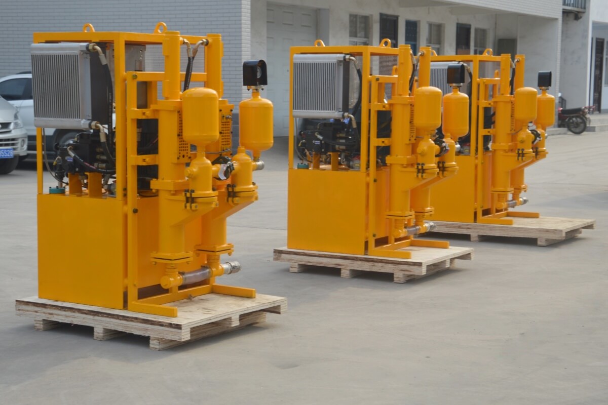 Double plunger hydraulic grout pump factory