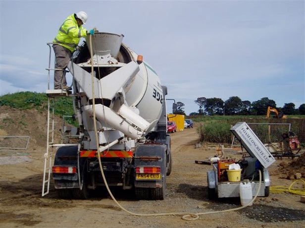 Foam concrete used for void filling