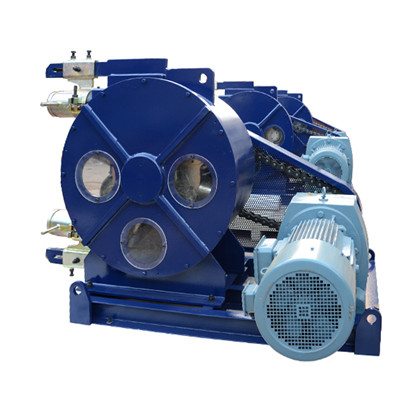 peristaltic pump to pump clay-slurries