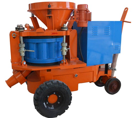 Dry mix shotcrete machine