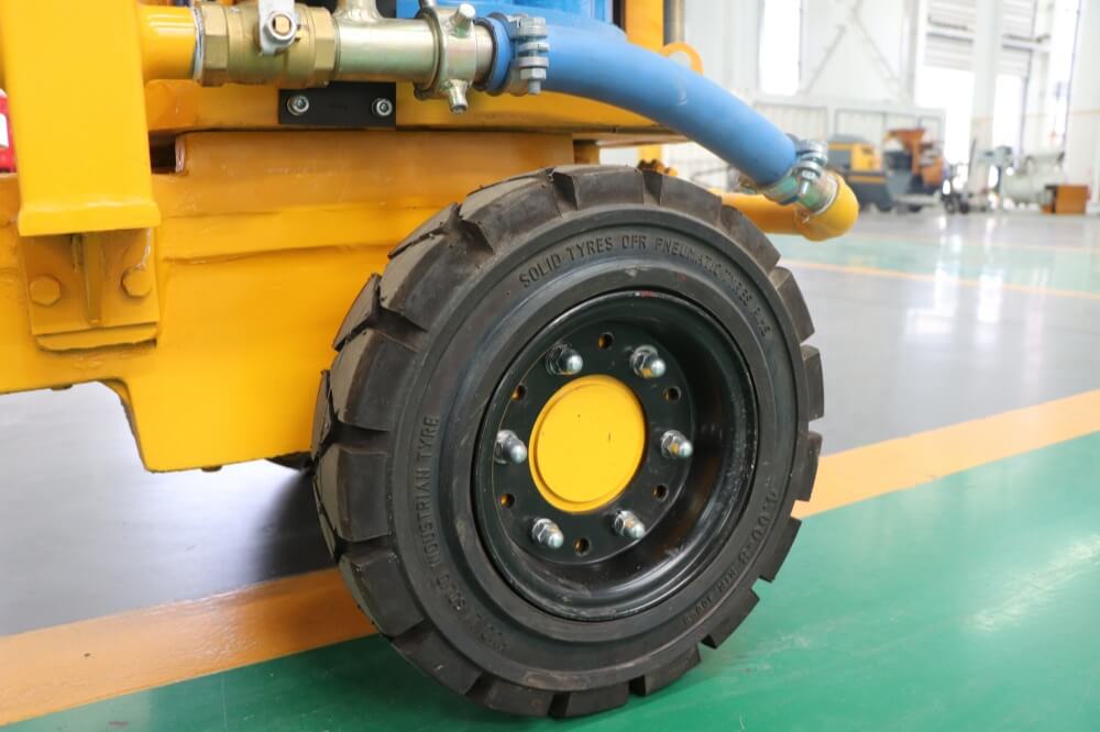 shotcrete machine with wheels