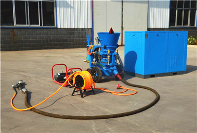 refractory gunite machine with air compressor