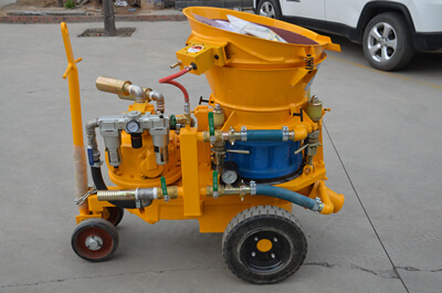 Full pneumatic concrete shotcrete machine