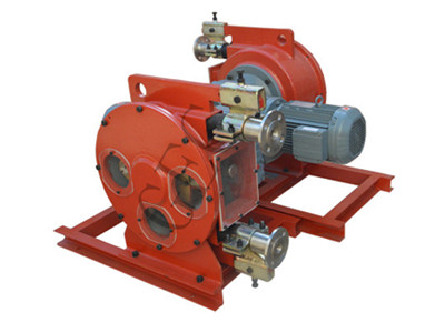 peristaltic pump for pumping clay-slurries 