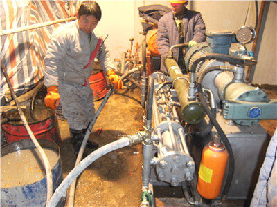 grout pump used for dam foundations