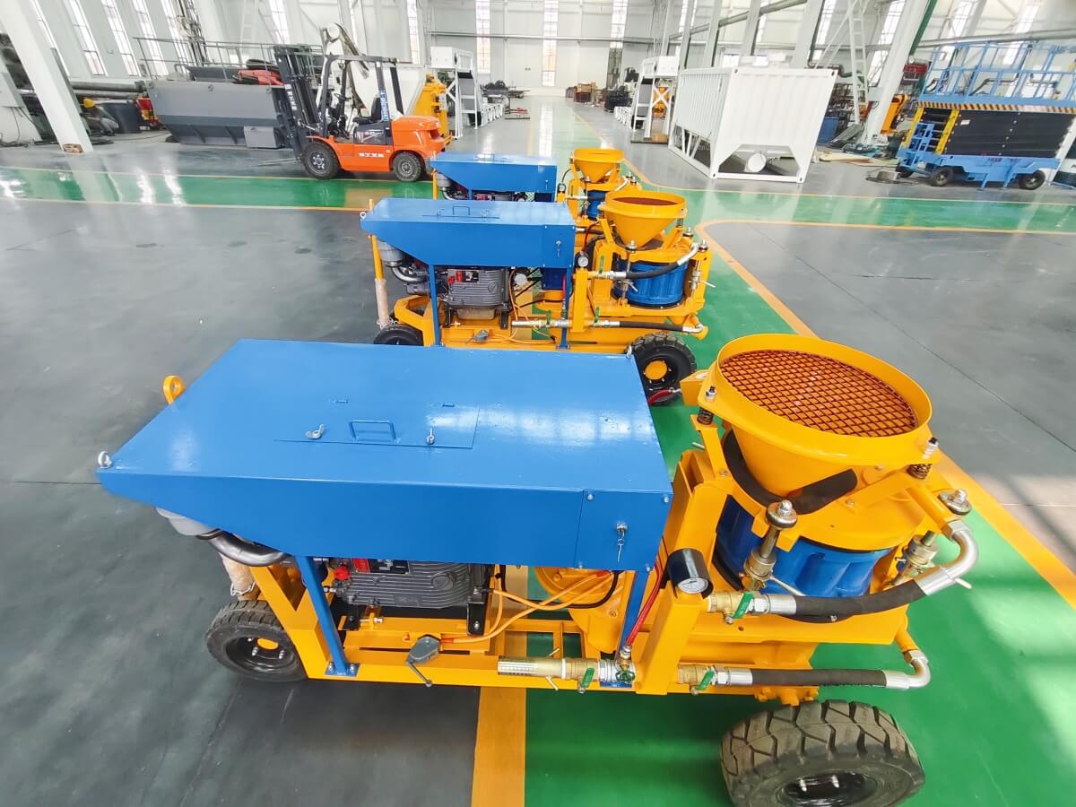 small dry mix shotcrete machine
