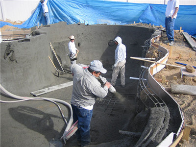 diesel driven shotcrete machine for swimming pool