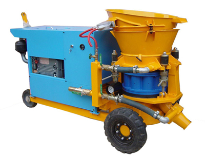 Diesel engine shotcrete machine