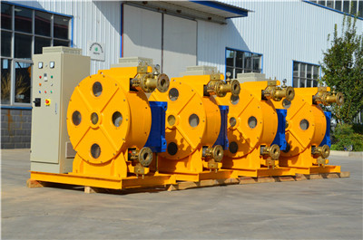 large industrial peristaltic hose pump