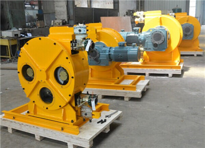 peristaltic hose pump for pumping sulfuric acid