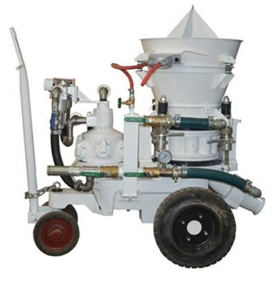 Air motor refractory gunite machine