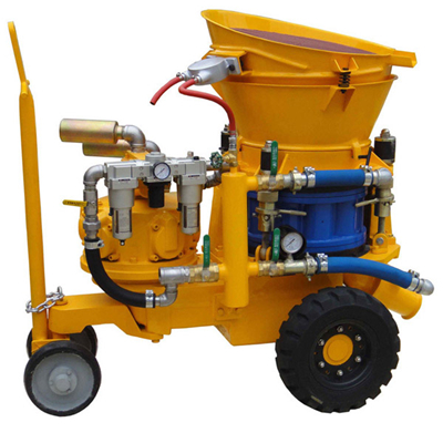 Air motor shotcrete machine