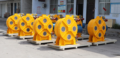 peristaltic hose pump for mining industry