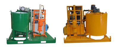 plunger type electric motor grout plant