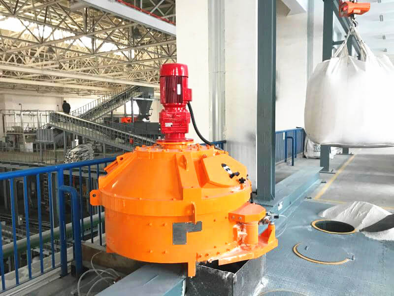 pan mixer for making refractory bricks