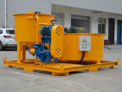 Grout mixer machine for consolidation grouting in dams