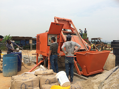 foam concrete mixer machine