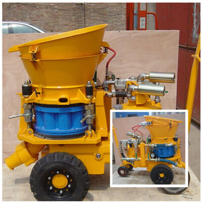 pneumatic dry mix shotcrete pump