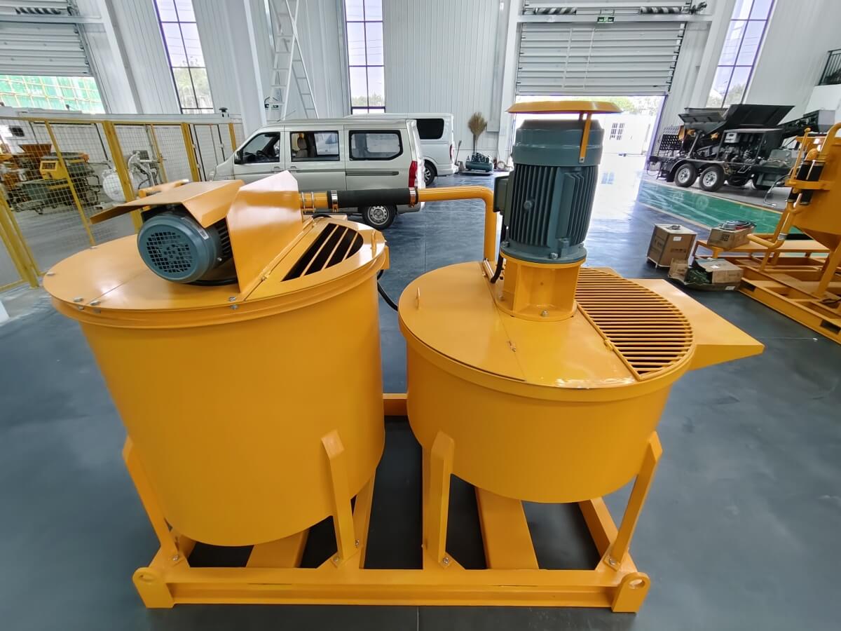 cement grout mixer with agitator