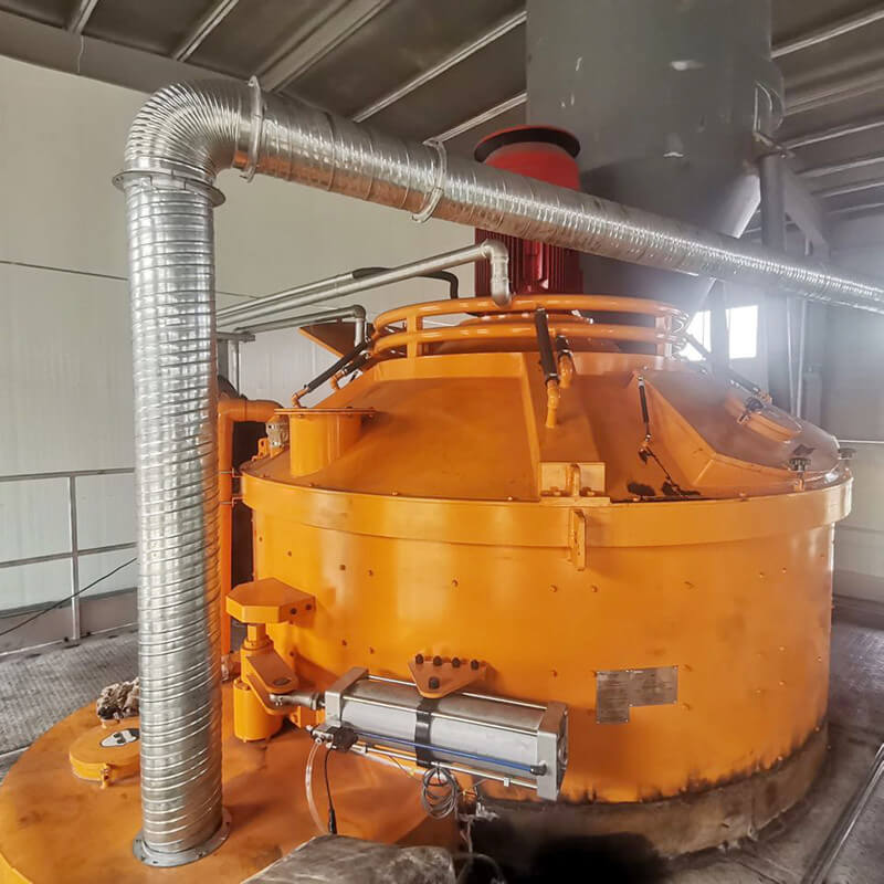 planetary concrete mixer for refractory mixing