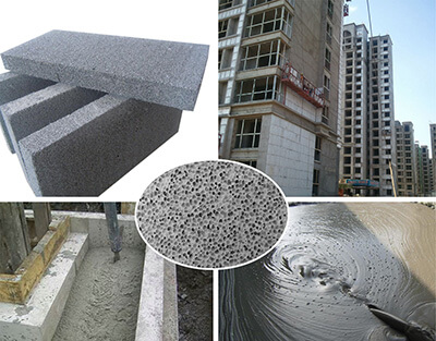 Foam concrete for void filling