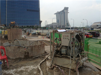 grout mixer and agitator application in Singapore