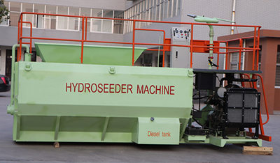 Diesel engine seeds spraying hydro mulcher for virescence engineering