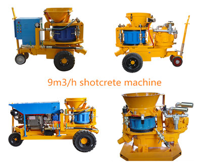 Construction hardware dry mix shotcrete machine