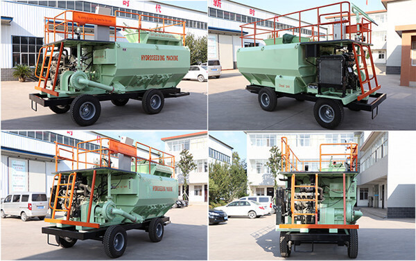 hydroseeding machine for mining