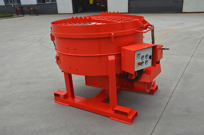 Small electronically controlled refractory mixing machine