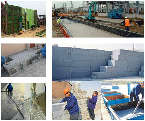 foam chemical for CLC block construction